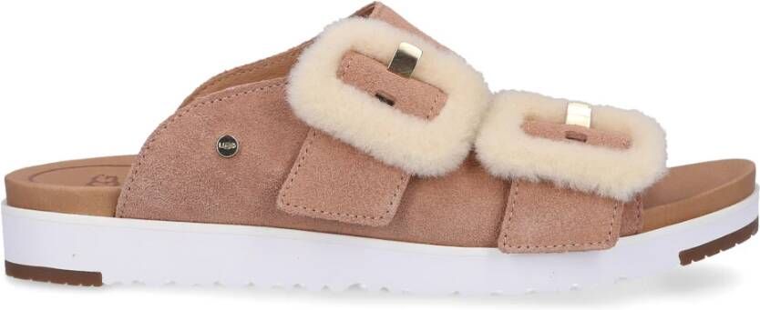 Ugg Fluff Indio Sandals , Roze, Dames