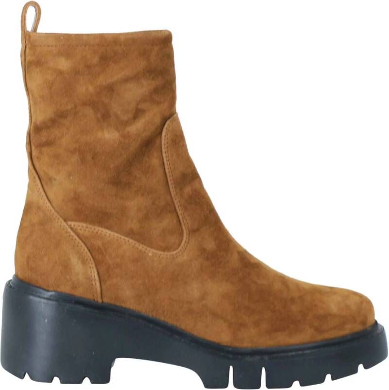 Unisa Enkellaarsjes Bruin Dames