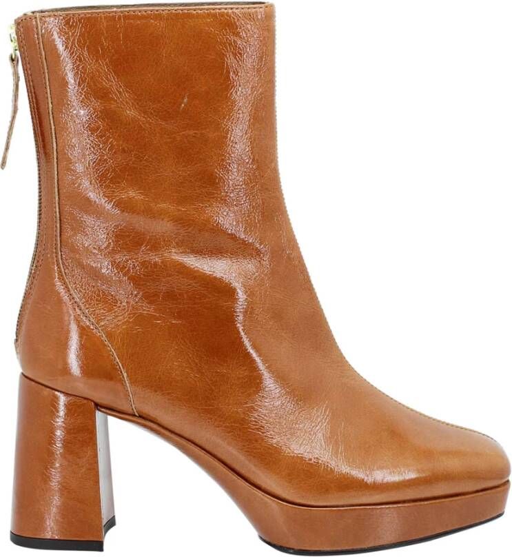 Unisa Enkellaarsjes Bruin Dames