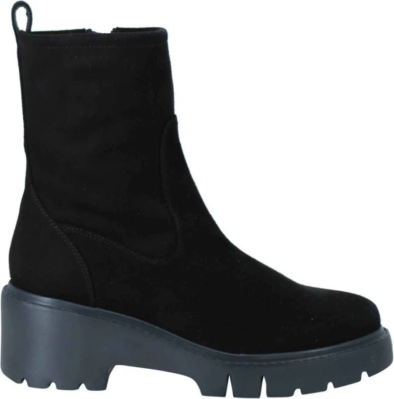 Unisa Enkellaarsjes Zwart Dames