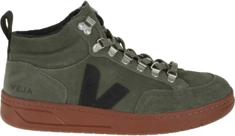 Veja Sneakers roraima suede qrw031635 olijf groen
