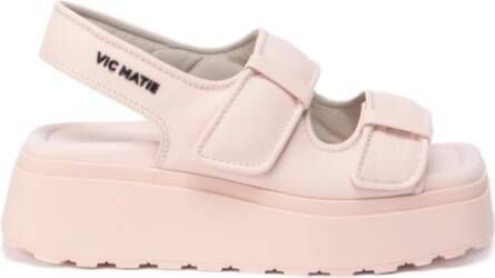 Vic Matié Boterplatform sandalen , Roze, Dames