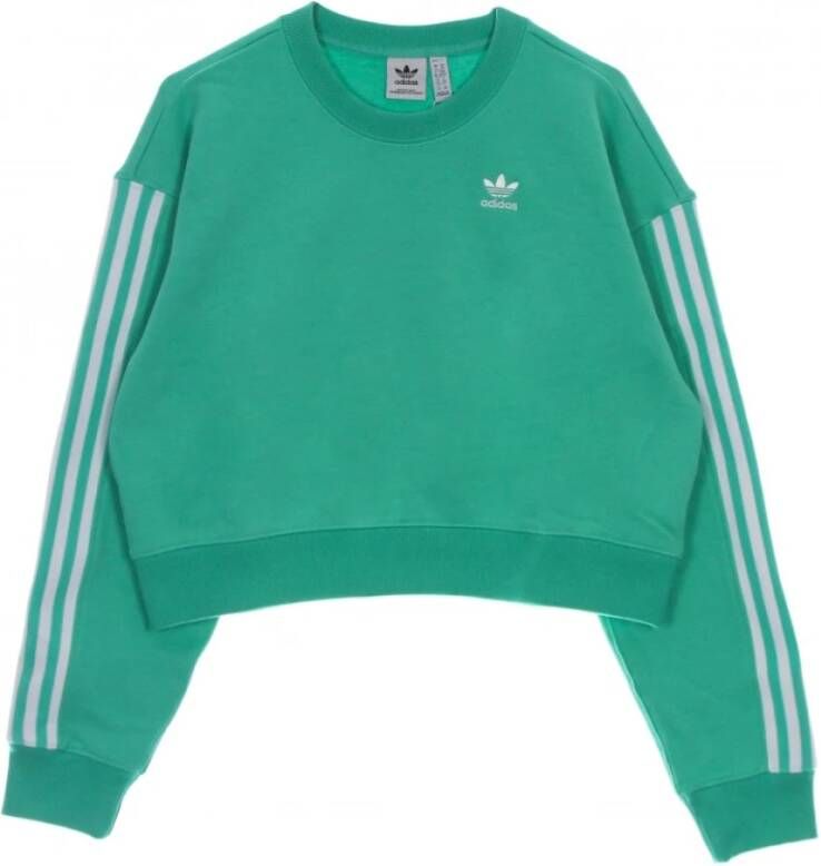 Adidas Kort lichtgewicht crewneck sweatshirt , Groen, Dames