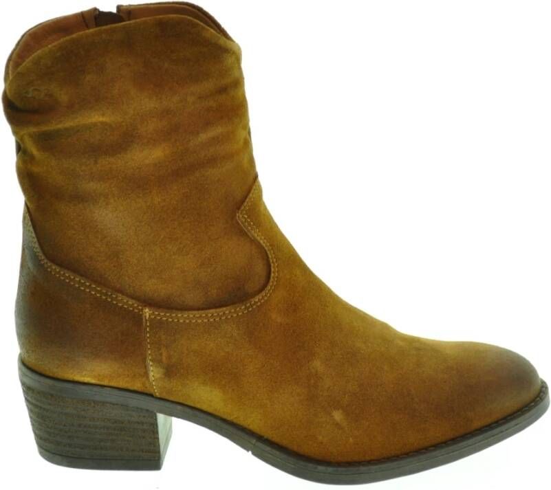 AQA Enkellaars 22203 , Bruin, Dames