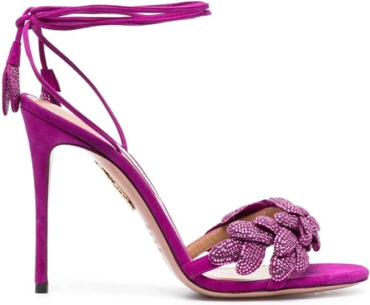 Aquazzura Hoge hiel sandalen , Roze, Dames