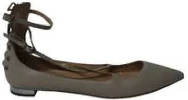 Pre owned Leather espadrilles Aquazzura Pre owned, Grijs, Dames