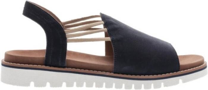 Ara Platte sandalen , Blauw, Dames