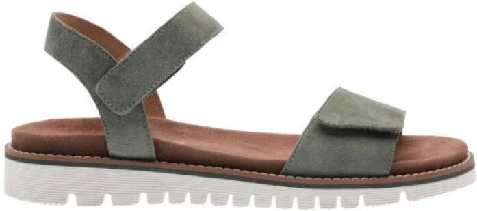 Ara Platte sandalen , Groen, Dames