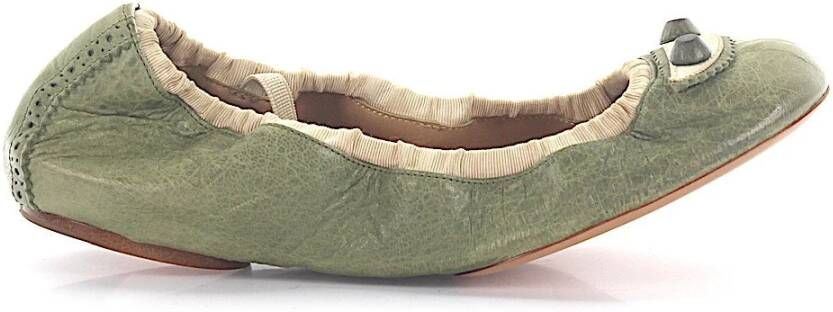 Balenciaga Ballerina`s opvouwbaar , Groen, Dames