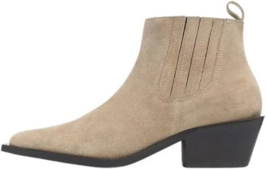 Bianco Ankle Boots , Beige, Dames