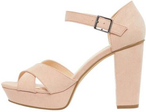 BIANCO Blokhak Sandalen Dames Pastel - Damesschoenen.nl