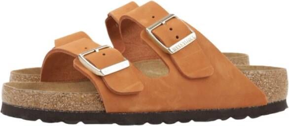 Birkenstock Arizona SFB Sandalen , Oranje, Dames