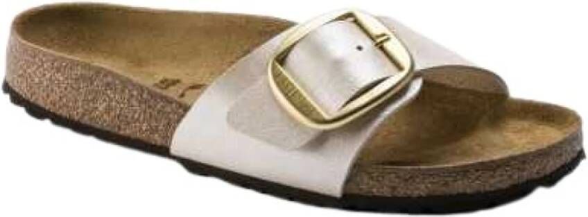 Birkenstock Madrid Big Buckle , Wit, Dames