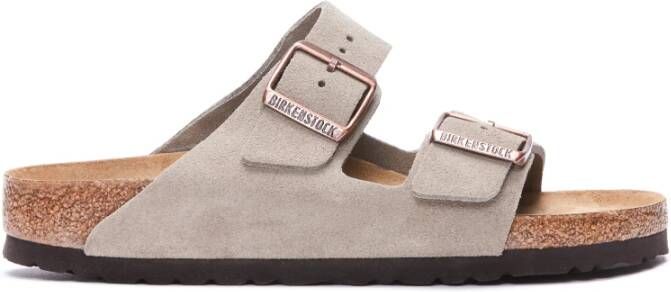 Birkenstock Platte sandalen , Beige, Dames