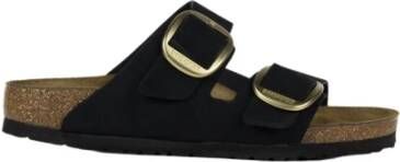 Birkenstock Schuifregelaars , Zwart, Dames