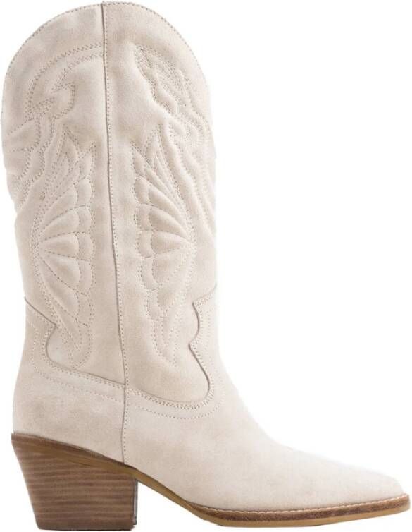 Bronx Cowboy laarzen , Beige, Dames