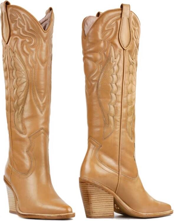Bronx Cowboy laarzen , Bruin, Dames