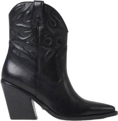 Bronx Enkellaarsjes Zwart Dames