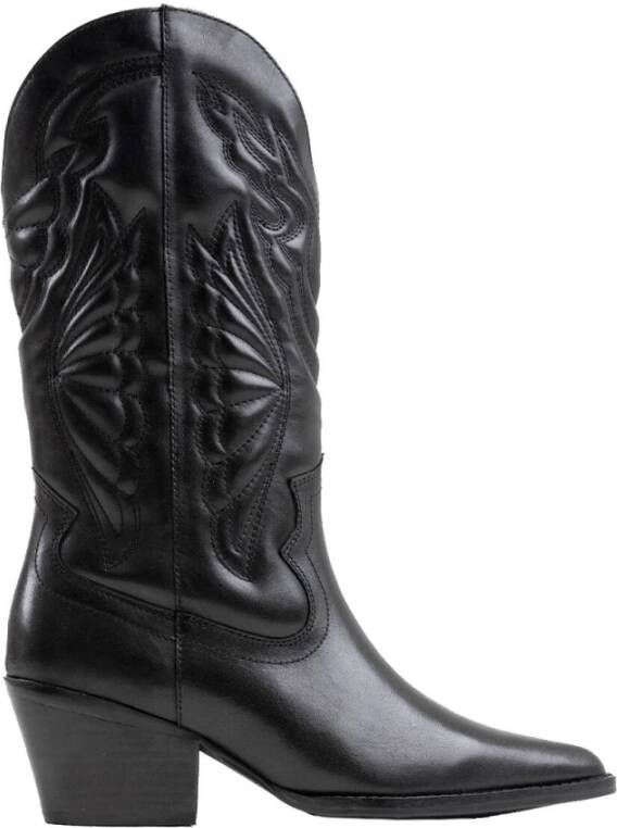 Bronx Cowboy laarzen , Zwart, Dames