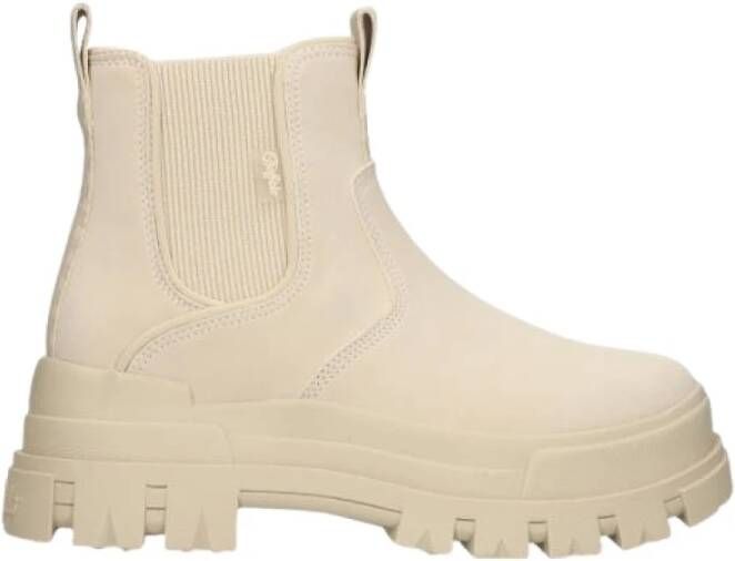 Buffalo Chelseaboots Beige Dames