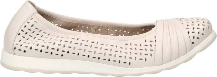 Caprice nude casual closed shoes , Beige, Dames