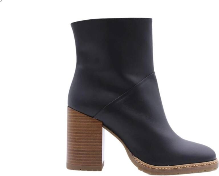 Carmens Enkellaarsjes Zwart Dames