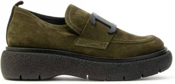 Carmens Instappers & Slip ons Groen Dames