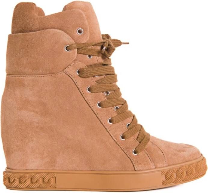 Casadei Sneakersy na koturnie , Bruin, Dames