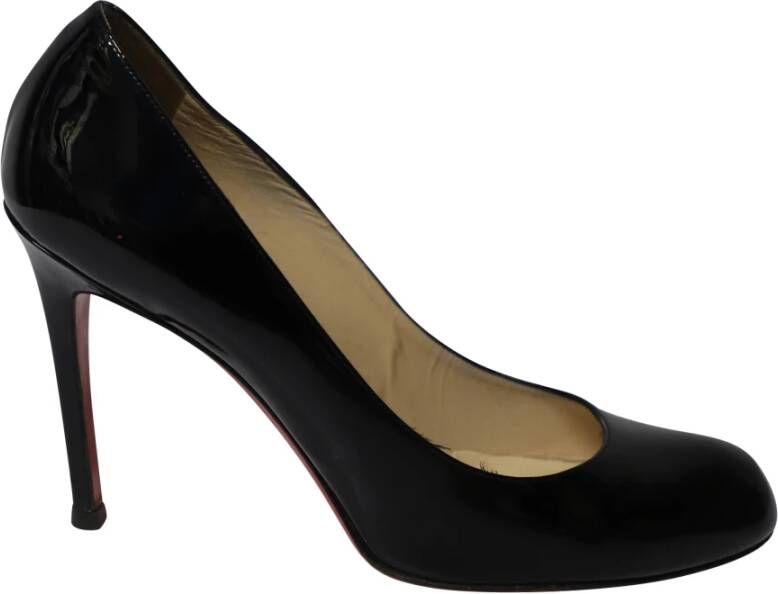 Varkenspompen in zwart lakleer Christian Louboutin Pre owned, Zwart, Dames