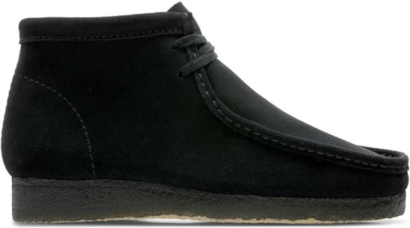 Clarks Wallabee Boot W , Zwart, Dames