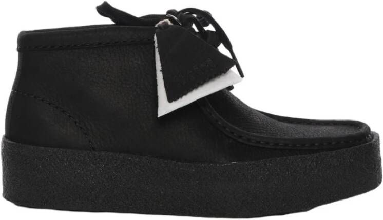 Clarks Wallabeecup Bt Blackubuck Originals , Zwart, Dames