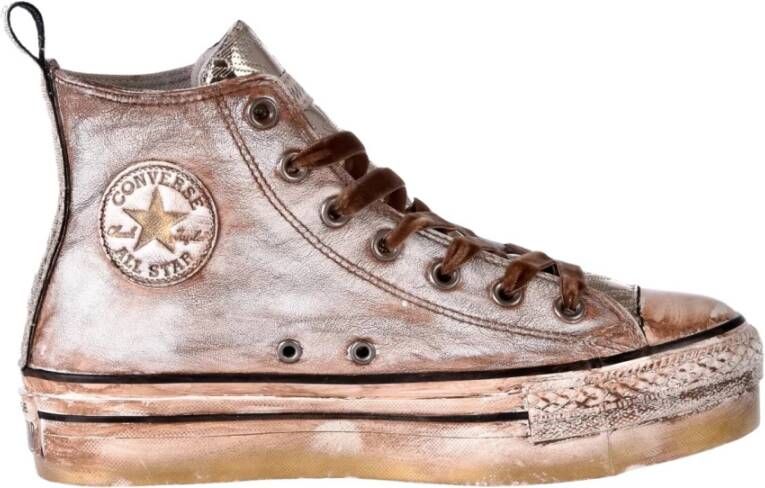 Converse Aangepaste vrouwen & Schoenen sneakers bruin goud , Bruin, Dames