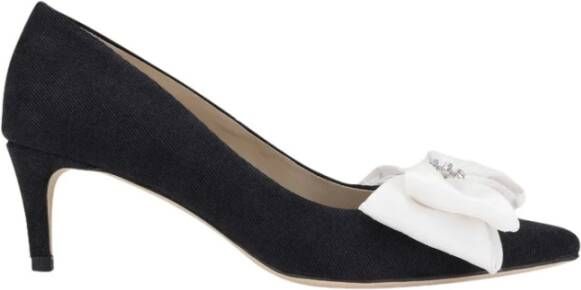 Custommade Alimo denim taffeta schoenen , Zwart, Dames