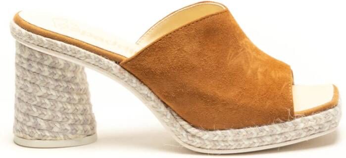 Espadrilles Platte schoenen , Oranje, Dames
