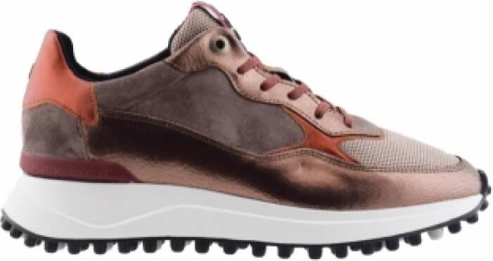 Floris van Bommel Sfw 10045 27 02 Dames Sneakers Roze , Paars, Dames