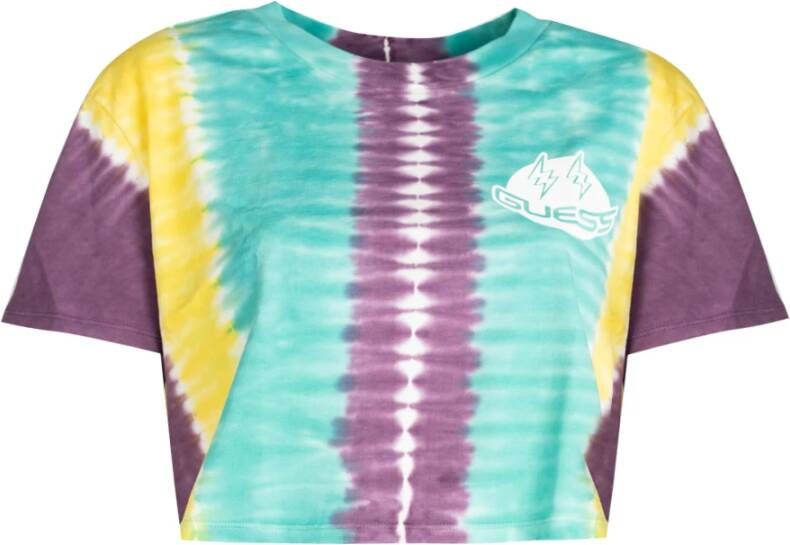 Guess T shirts Paars Dames