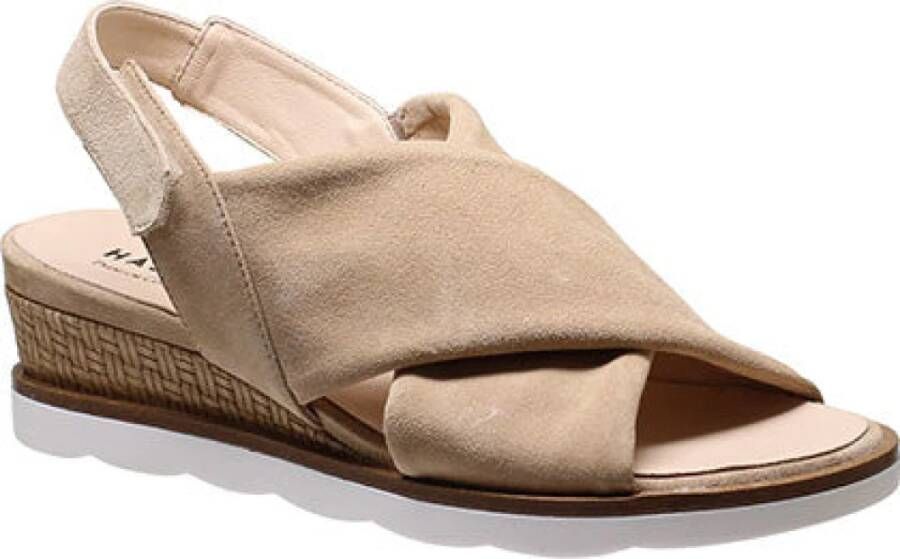 HASSIA Hoge hiel sandalen , Beige, Dames