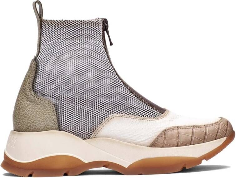 Hispanitas Enkellaarsjes Beige Dames