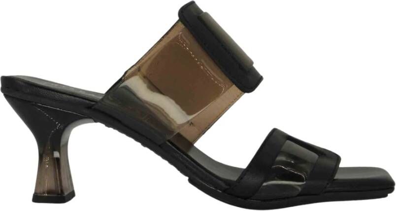 Hispanitas Teenslippers & Sliders , Zwart, Dames