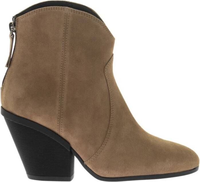 Hogan Enkel laarzen , Beige, Dames