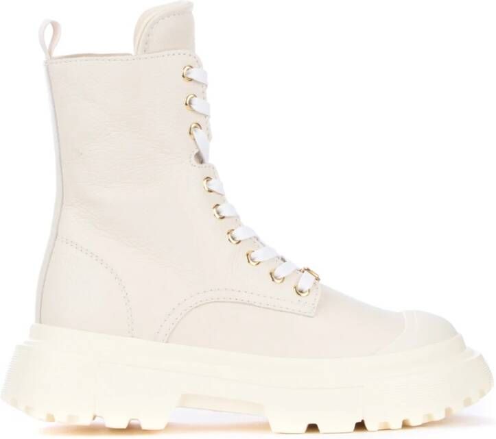 Hogan Vecht laarzen , Wit, Dames