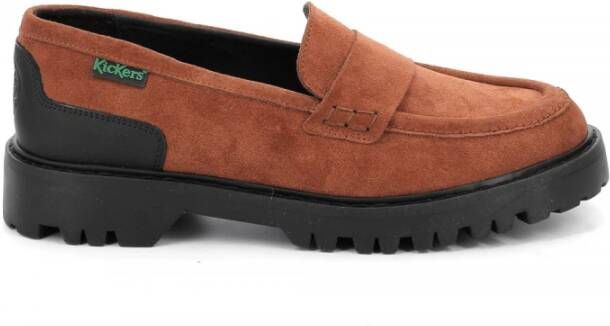 Kickers Instappers & Slip ons Oranje Dames