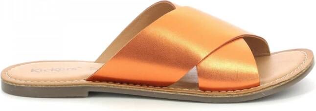 Kickers Slippers Oranje Dames