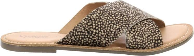 Kickers Diaz Sliders , Zwart, Dames