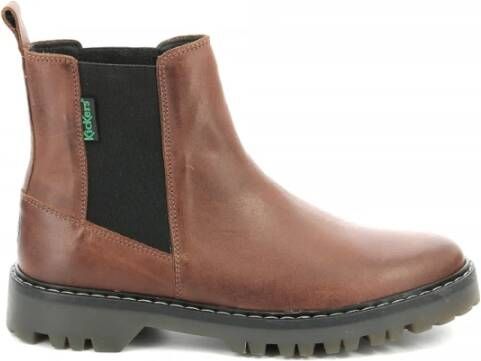 Kickers Kick Deckfit Chelsea Boots , Bruin, Dames