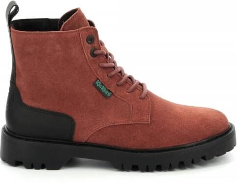 Kickers Kick Decklock Lace up Boots , Oranje, Dames