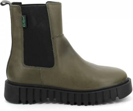 Kickers Kick Favorite Chelsea Boots , Groen, Dames