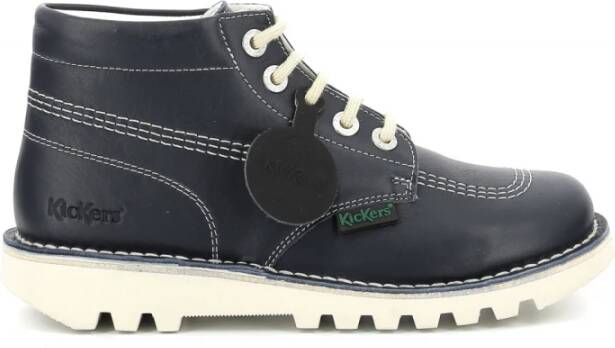 Kickers Kick Hi Lace up Boots , Blauw, Dames