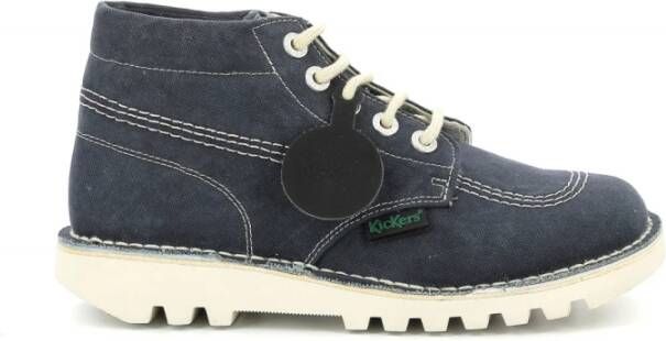 Kickers Kick Hi Lace up Boots , Blauw, Dames