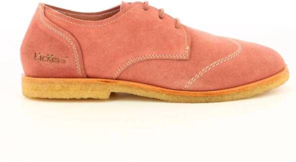 Kickers Kickou Laced Shoes , Roze, Dames